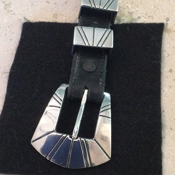 Ron Henry Sterling Silver Ranger Belt Buckle set